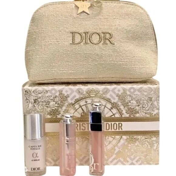 Christian Dior Coffret Limited Design Gift Box Atomizer & Pouch Lip Maximizer - Picture 1 of 9